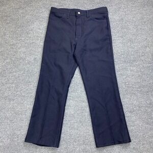 Wrangler Men's 34x28‎ Navy Blue 82NV Rockabilly Rancher Boot Cut Jeans Pants